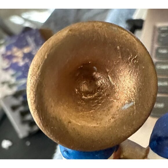 Porcelain Band Conductor Puppy Figurine Please Give Christmas Four Star Intl - Picture 12 of 12